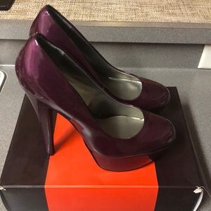 G By GUESS Purple Patent Leather Heels!